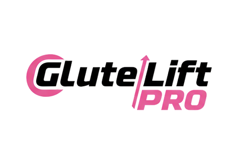 create logo named with Glute Lift Pro , use black color and #D68DD0, 
